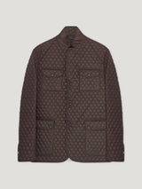 Brown Quilted Norfolk Jacket