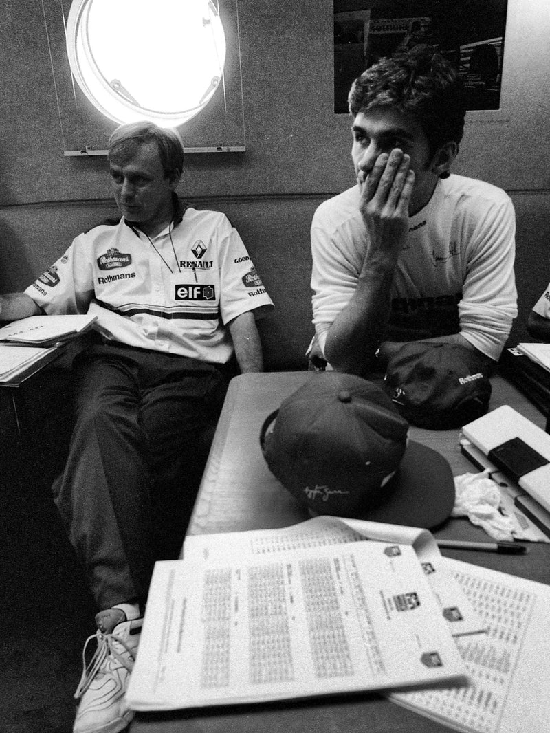 Ayrton Senna and Damon Hill by Jon Nicholson