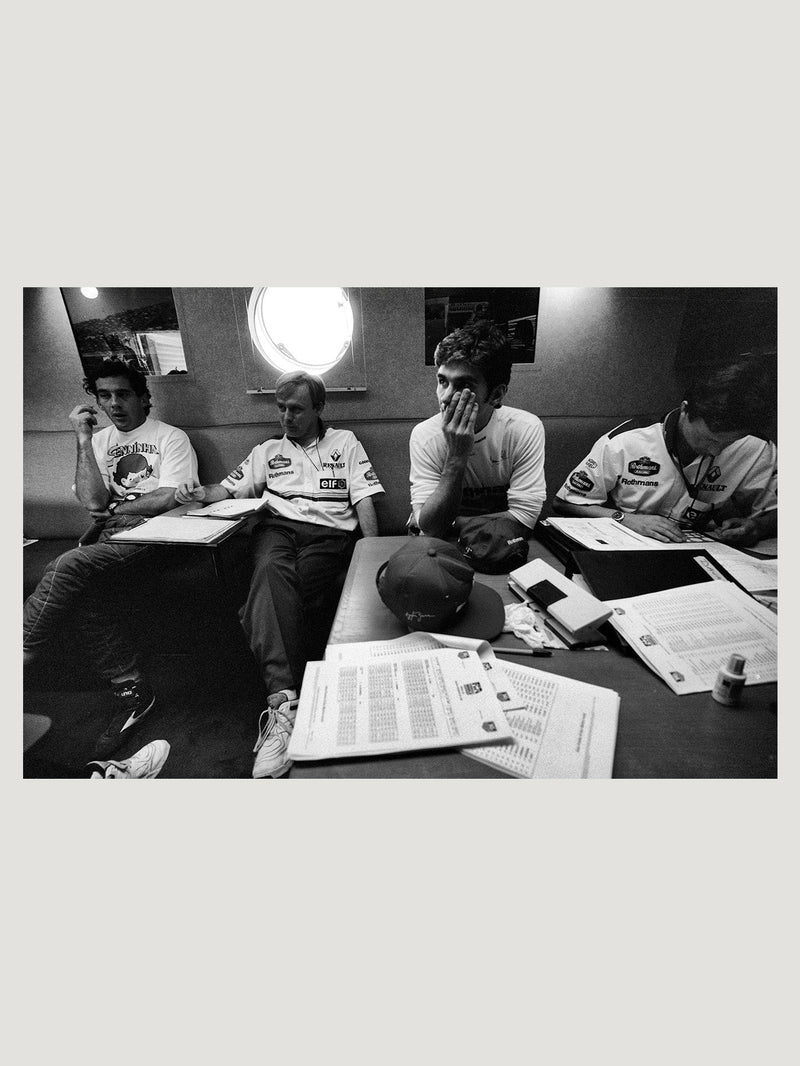 Ayrton Senna and Damon Hill by Jon Nicholson