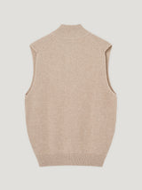 Natural Cashmere Driving Gilet