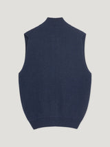 Denim Cashmere Driving Gilet