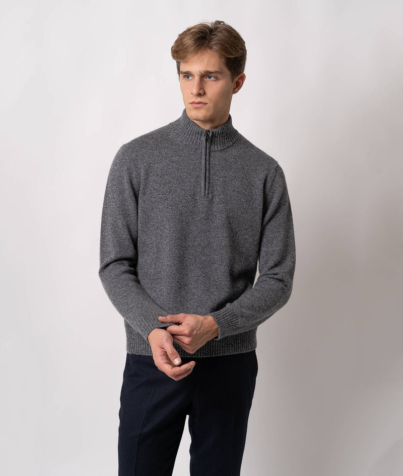 Half-zip cashmere sweater Anversa