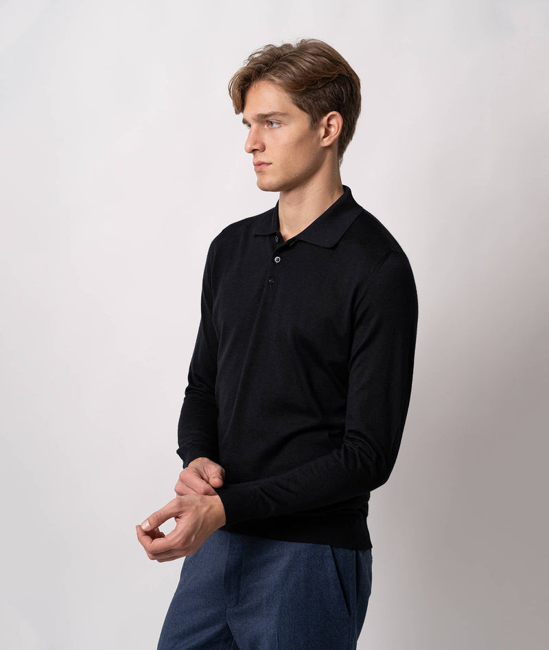 Cashmere and silk polo shirt Vienna