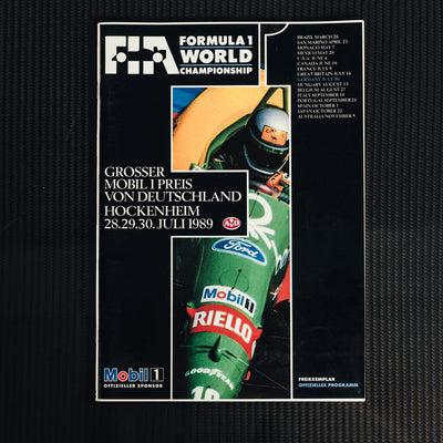 1989 German Gp Programme Signed