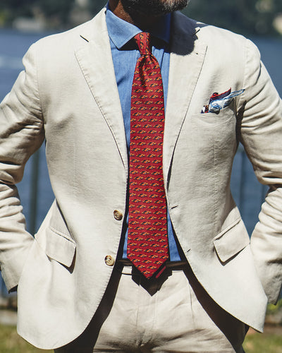 1970 Lancia Stratos Zero - Silk Tie + COMPLIMENTARY Pocket Square - 2024 Pebble Beach Concours d'Elegance®