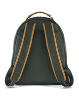 GLOBETROTTER - Full-grain Leather Backpack - British Green/Tan
