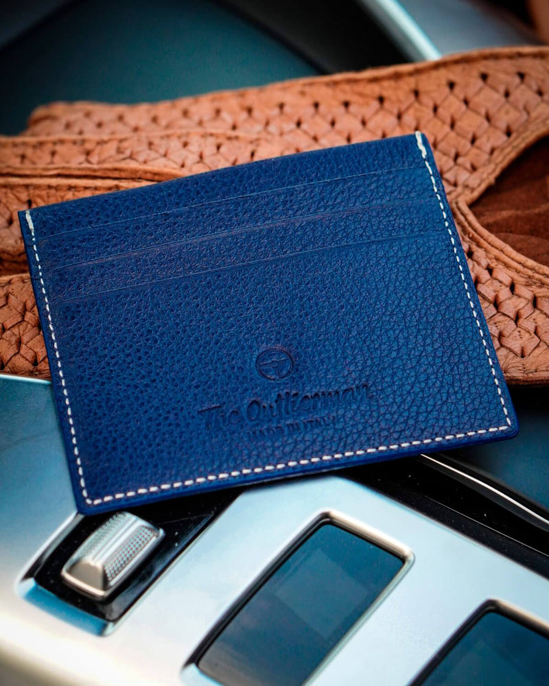 GLOBETROTTER - Full-grain Leather Six-Slot Card Holder - Blue – CD Shop ...