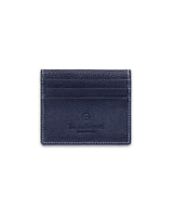 THE OUTLIERMAN card holders GLOBETROTTER - Full-grain Leather Six-Slot Card Holder - Blue