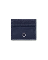 THE OUTLIERMAN card holders GLOBETROTTER - Full-grain Leather Six-Slot Card Holder - Blue