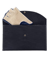 HERITAGE - Fingerless Stringback Driving Gloves - Blue