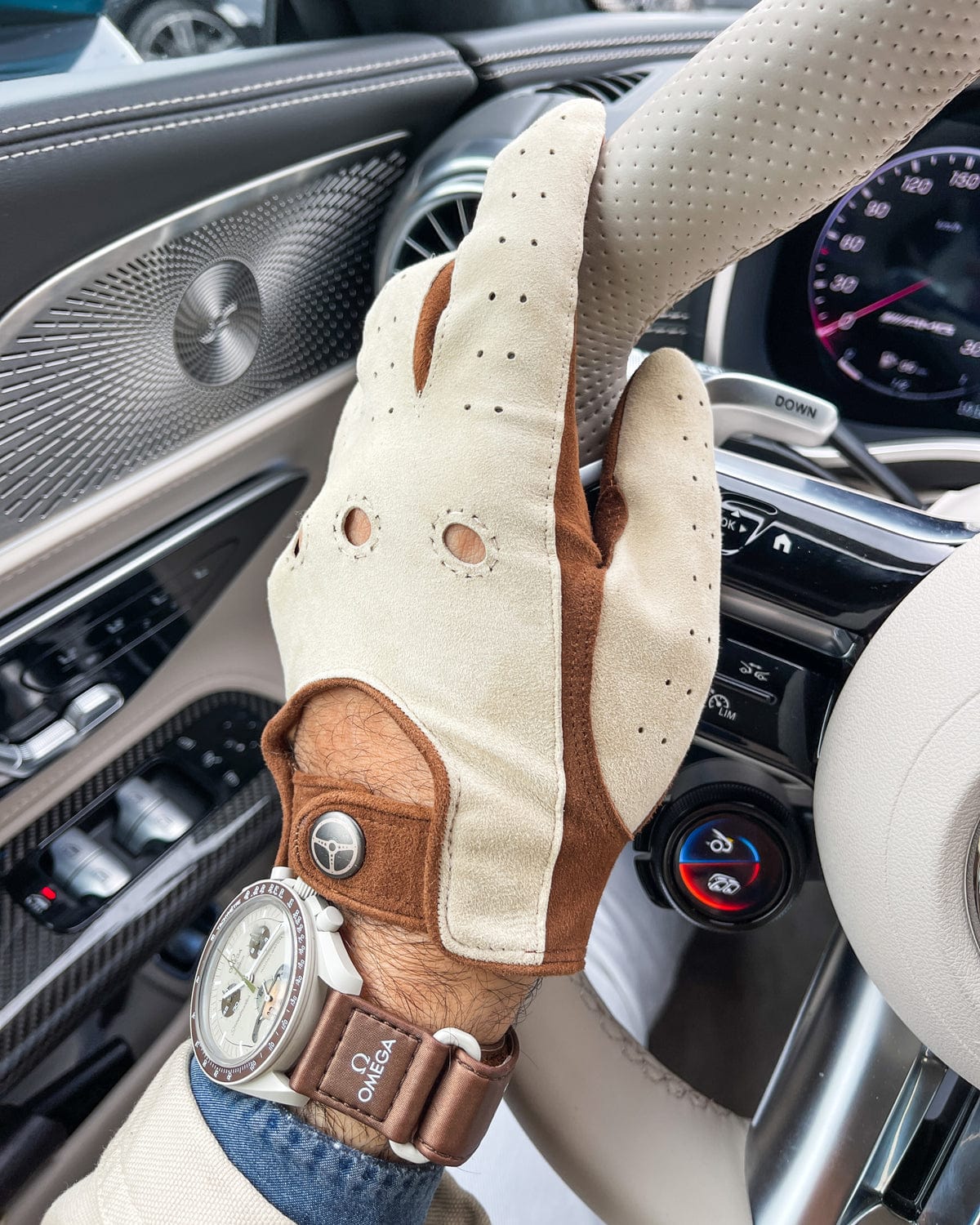 Suede racing gloves clearance