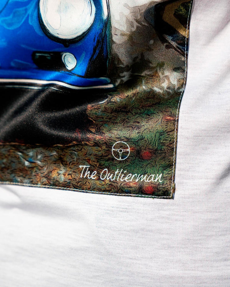 THE OUTLIERMAN t-shirt 356’S PORTRAIT -  T-shirt with silk application - Limited Edition