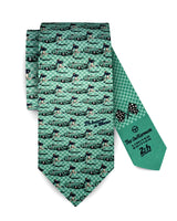 THE OUTLIERMAN ties START | 24 Hours of Le Mans - Silk Tie - Green