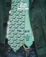 THE OUTLIERMAN ties START | 24 Hours of Le Mans - Silk Tie - Green