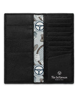 GLOBETROTTER - Full-grain Leather Long Wallet - Black