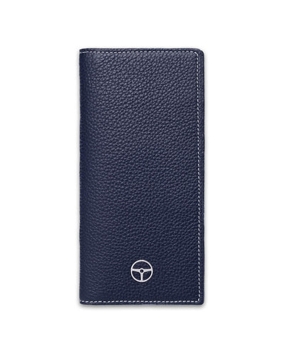 THE OUTLIERMAN wallets GLOBETROTTER - Full-grain Leather Long Wallet - Blue