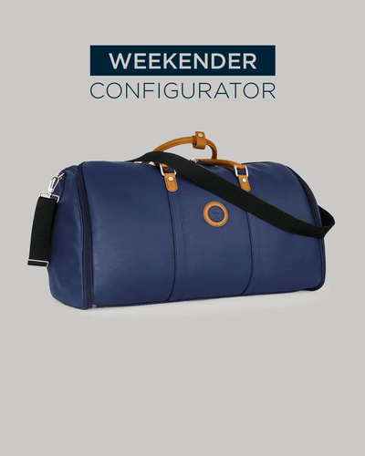 GLOBETROTTER - Full-grain Leather Weekender Garment Bag - Custom Made