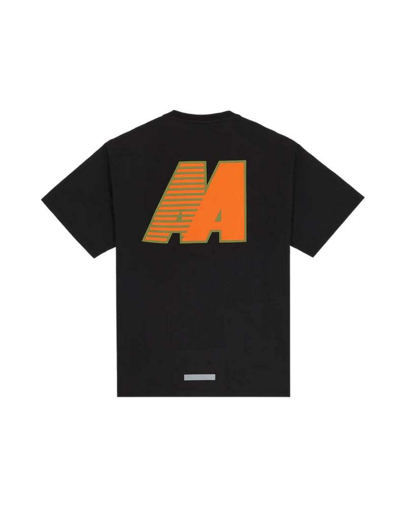 Black T-Shirt Orange AA Logo