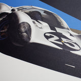 Ferrari 412P - White - 24 hours of Le Mans - 1967 - Limited Poster