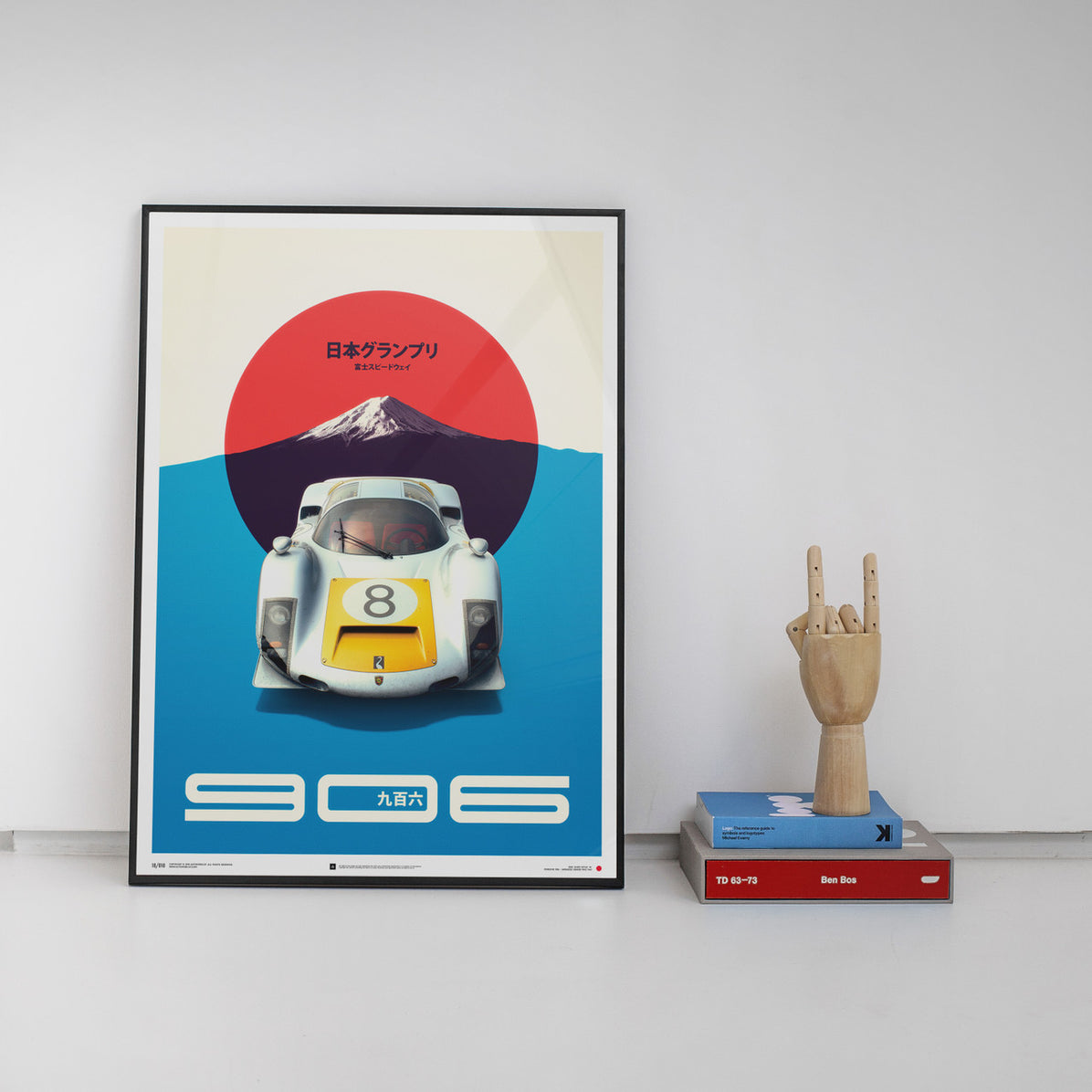 Porsche 906 - White - Japanese GP - 1967 - Poster