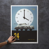 Porsche Gmund - Silver - 24h Le Mans - 1951 - Poster