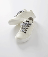 DRAKE White Leather Hiker Low