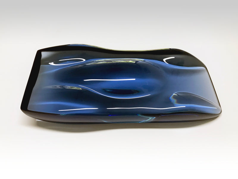 Dark Blue Transparent Ferrari 312P Sculpture