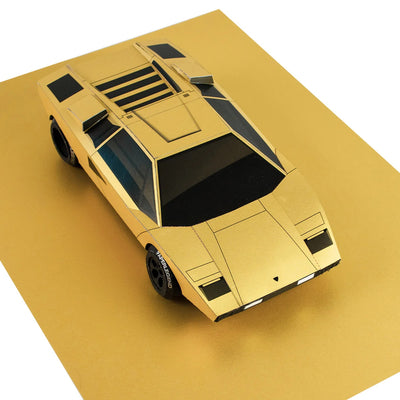 The Coun - Papercraft Car Sculpture - 1:18 - Genious Gold