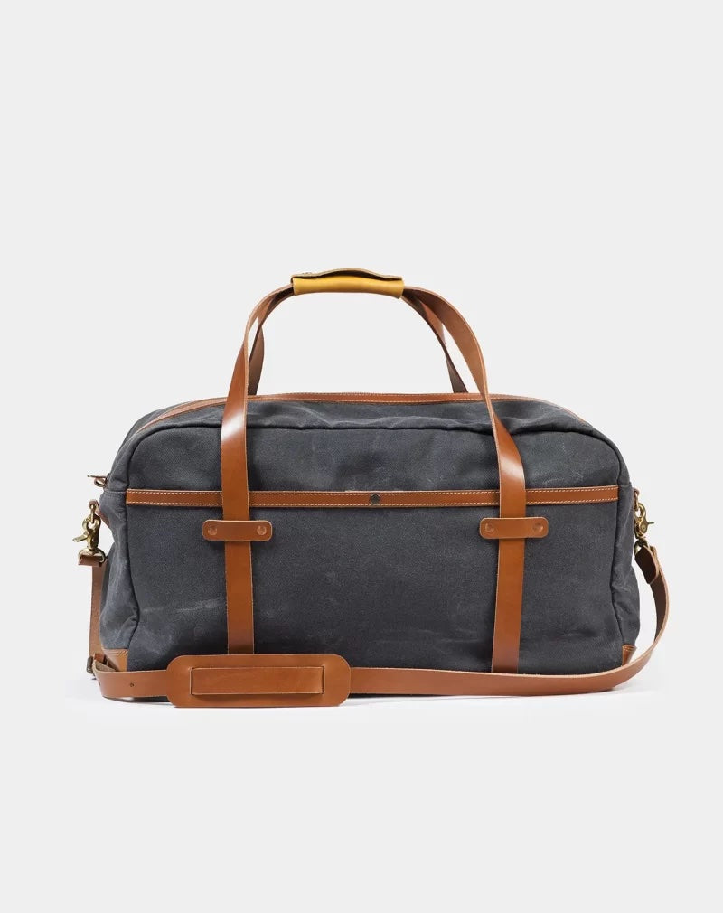 New Weekender Travel Bag In Charcoal & Roasted