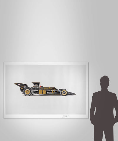 Lotus 72 - Art Screen Print - Emerson Fittipaldi Signed Edition