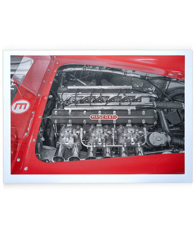 Maserati 300S Engine Bay - Art Screen Print