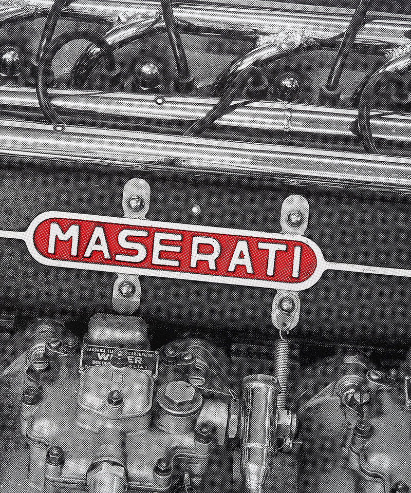 Maserati 300S Engine Bay - Art Screen Print
