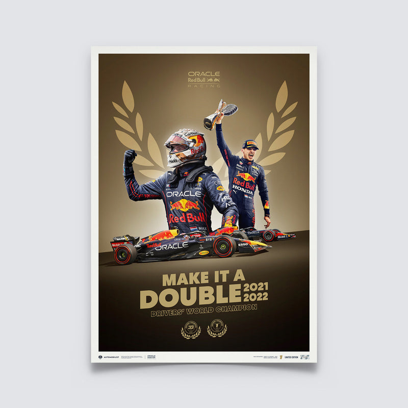 Oracle Red Bull Racing - Make It A Double - Max Verstappen - 2022 F1® World Drivers' Champion