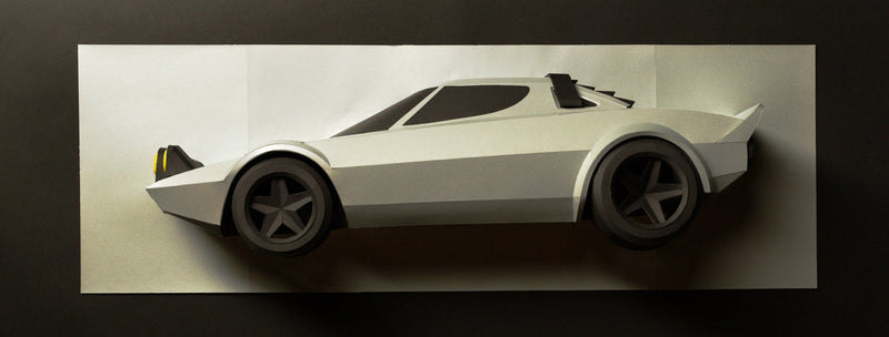 Rally Legend - Papercraft Car Sculpture