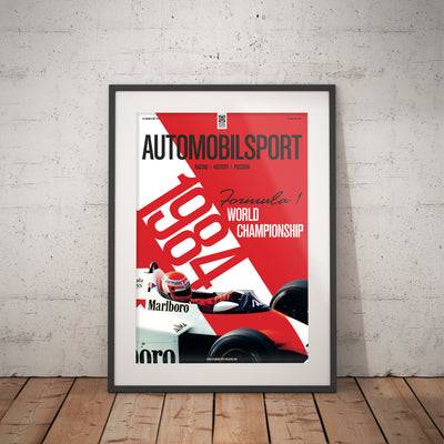 Poster AUTOMOBILSPORT #29 (2 sided) - McLaren MP4/2 1984