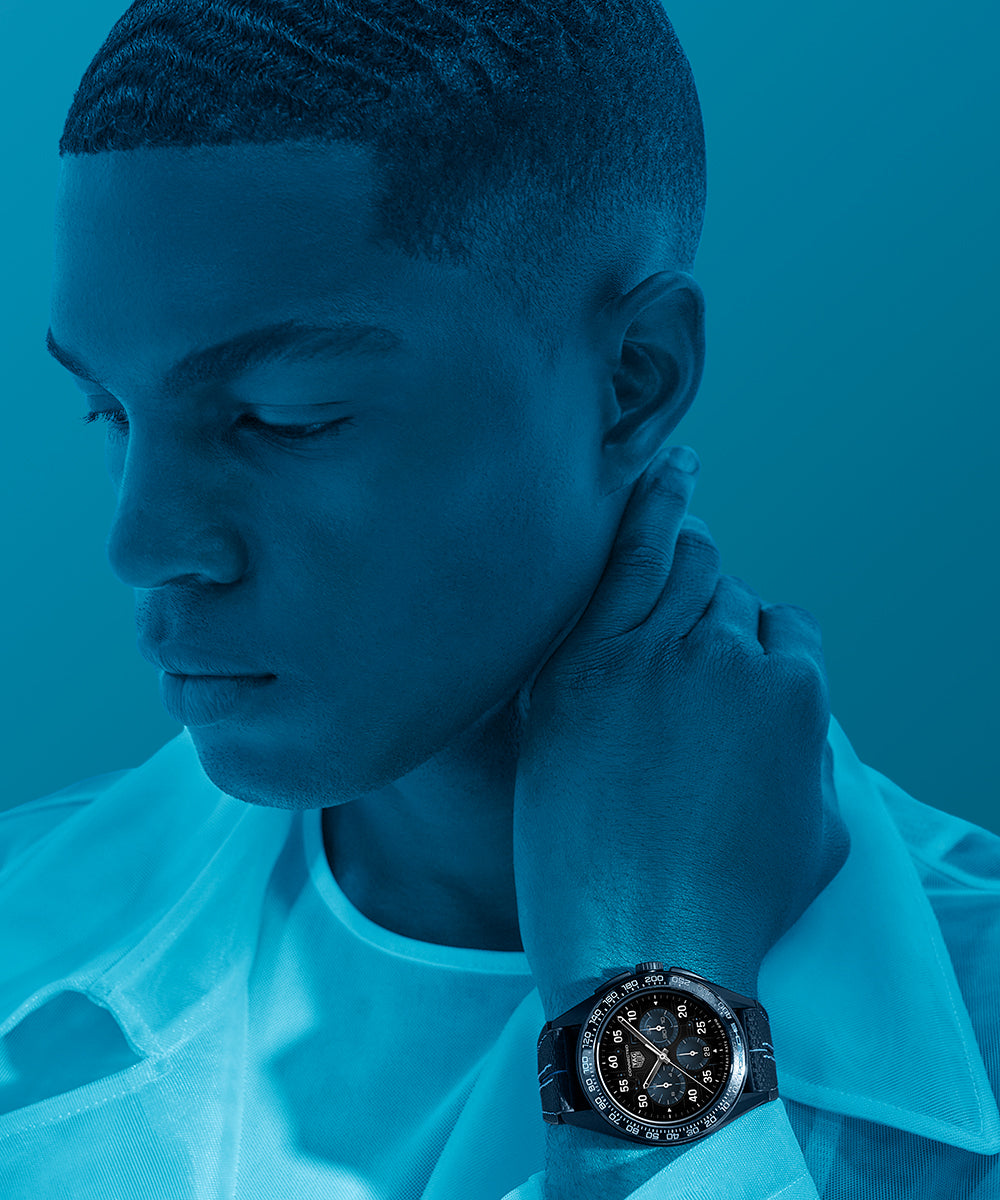 Tag heuer connected 2021 steel and blue ceramic smartwatch best sale
