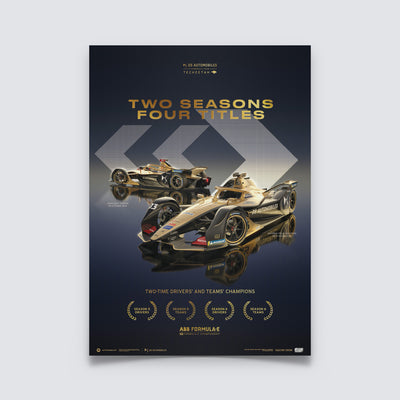DS TECHEETAH - Formula E Team - 2 Seasons, 4 Titles | Collector's Edition