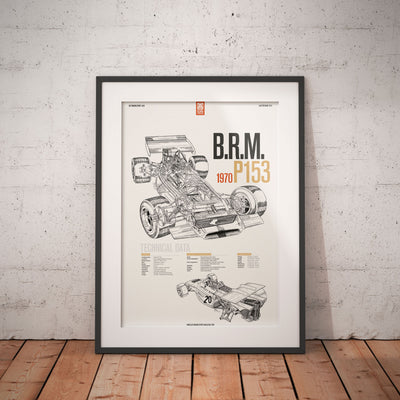Poster AUTOMOBILSPORT #19 (2 sided) - BRM P153