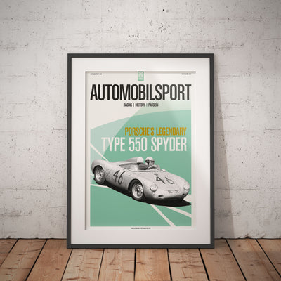 Poster AUTOMOBILSPORT #06 (2 sided) - Porsche 550 Spyder