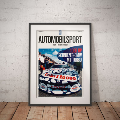 Poster AUTOMOBILSPORT #07 (2 sided) - Schnitzer BMW M1 Turbo