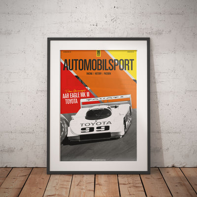 Poster AUTOMOBILSPORT #20 (2 sided) - AAR Eagle-Toyota MkIII