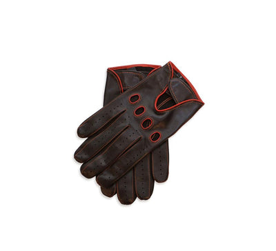 Driving Gloves with Contrast Piping
