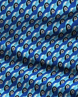 THE OUTLIERMAN ties TYPE 75 ATLANTIC - Silk Tie - Sky Blue/Blue