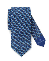 THE OUTLIERMAN ties TYPE 75 ATLANTIC - Silk Tie - Sky Blue/Blue